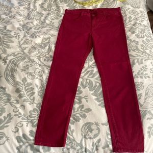 NWOT J BRAND “MARIA” RED DENIM